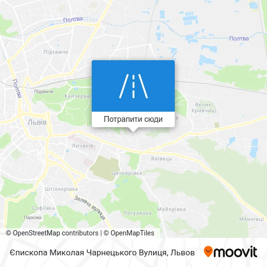 Карта Єпископа Миколая Чарнецького Вулиця