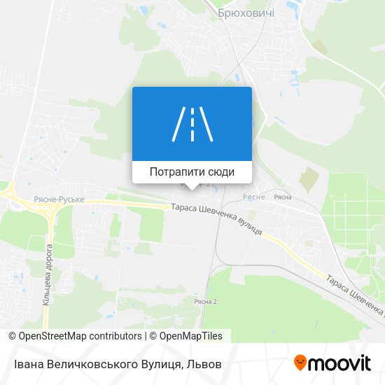 Карта Івана Величковського Вулиця