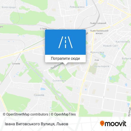 Карта Івана Виговського Вулиця