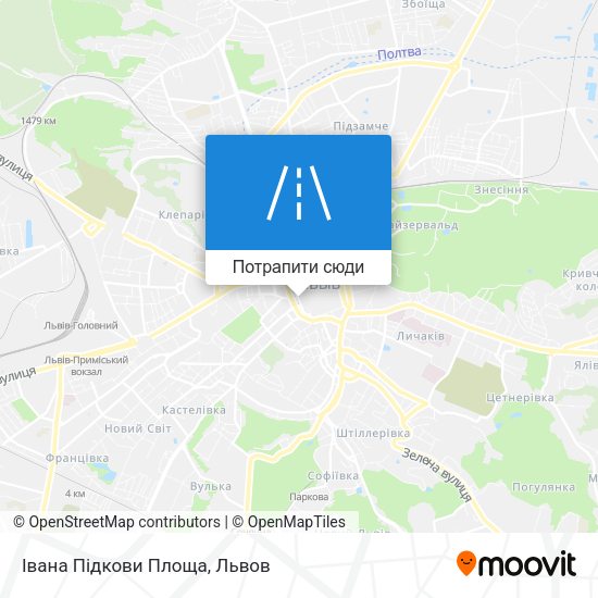 Карта Івана Підкови Площа
