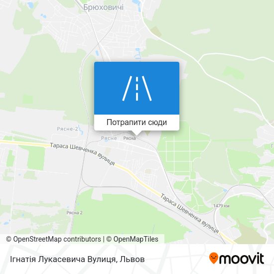 Карта Ігнатія Лукасевича Вулиця