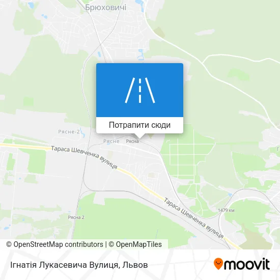 Карта Ігнатія Лукасевича Вулиця