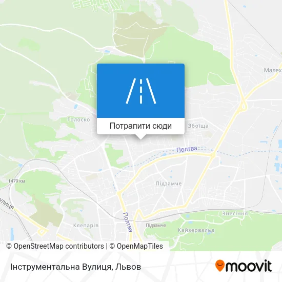 Карта Інструментальна Вулиця