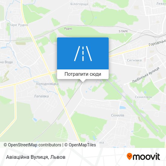Карта Авіаційна Вулиця