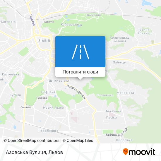 Карта Азовська Вулиця