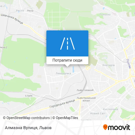 Карта Алмазна Вулиця