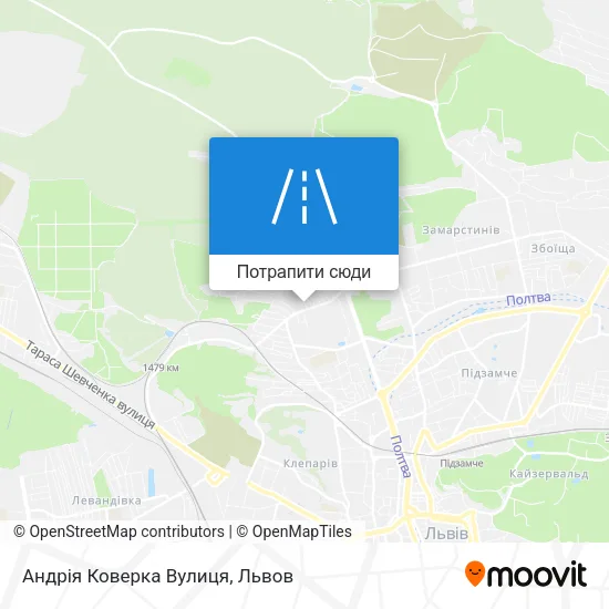 Карта Андрія Коверка Вулиця