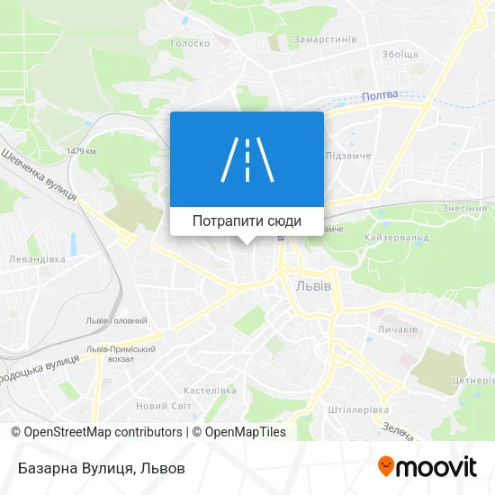 Карта Базарна Вулиця