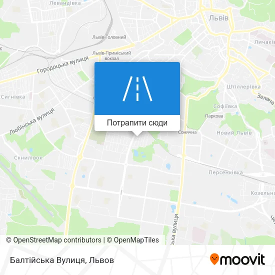 Карта Балтійська Вулиця