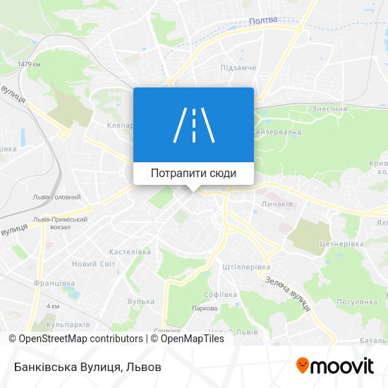 Карта Банківська Вулиця