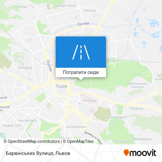 Карта Барвінських Вулиця