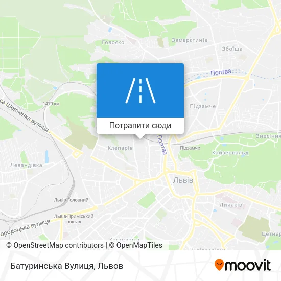 Карта Батуринська Вулиця