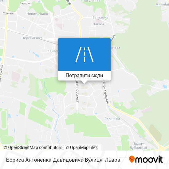 Карта Бориса Антоненка-Давидовича Вулиця