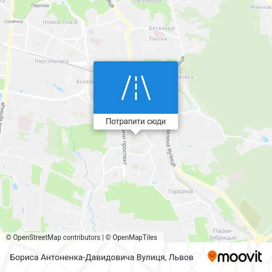 Карта Бориса Антоненка-Давидовича Вулиця