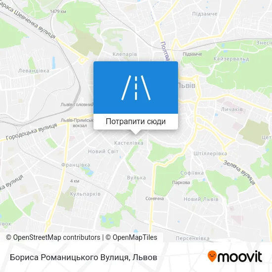 Карта Бориса Романицького Вулиця