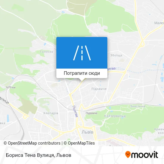 Карта Бориса Тена Вулиця