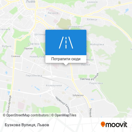 Карта Бузкова Вулиця