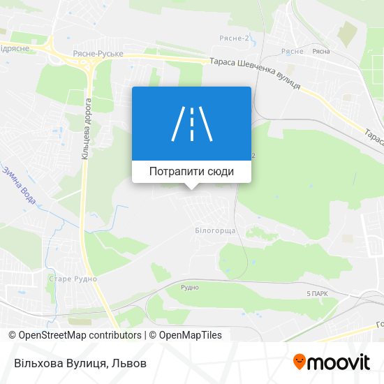 Карта Вільхова Вулиця