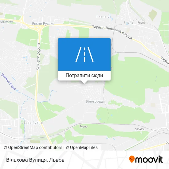 Карта Вільхова Вулиця