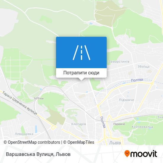 Карта Варшавська Вулиця
