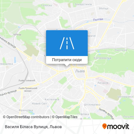 Карта Василя Біласа Вулиця