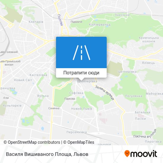 Карта Василя Вишиваного Площа