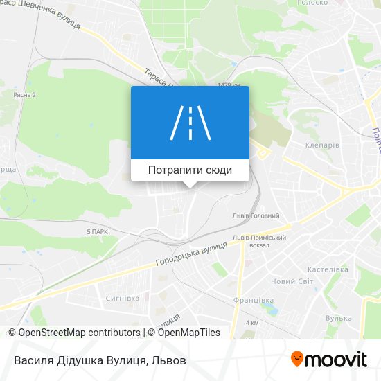 Карта Василя Дідушка Вулиця
