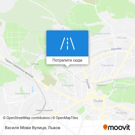 Карта Василя Мови Вулиця