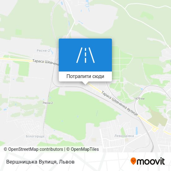 Карта Вершницька Вулиця