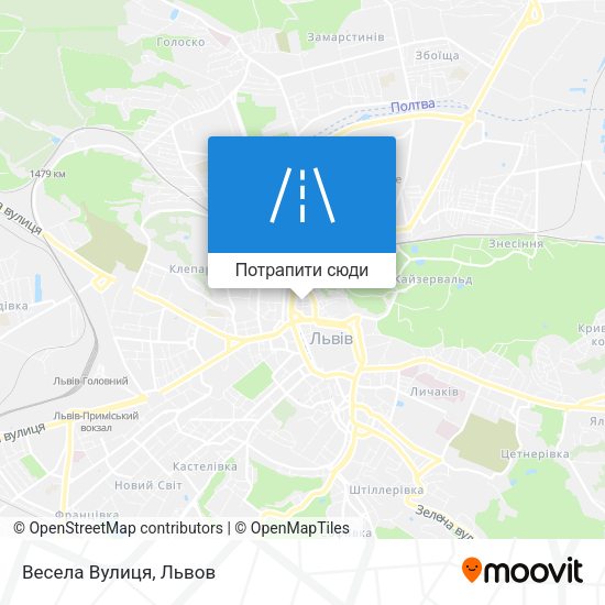 Карта Весела Вулиця