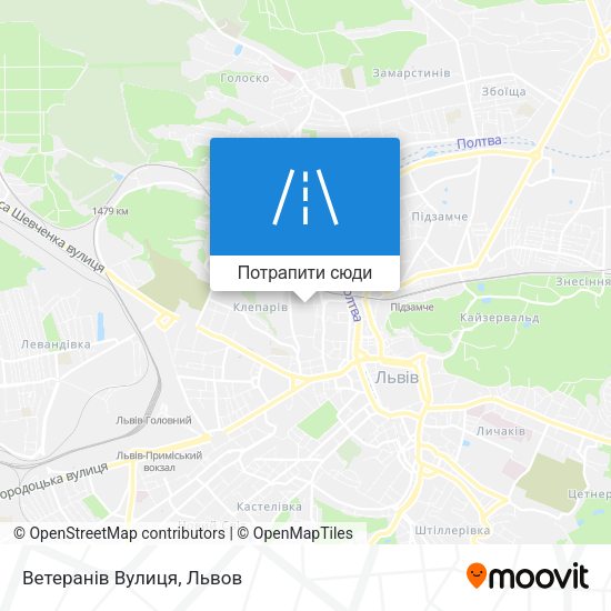 Карта Ветеранів Вулиця