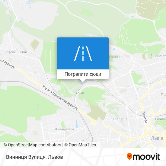 Карта Винниця Вулиця