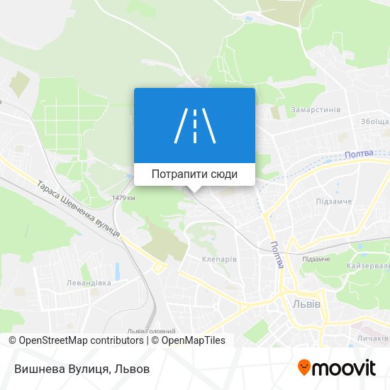Карта Вишнева Вулиця