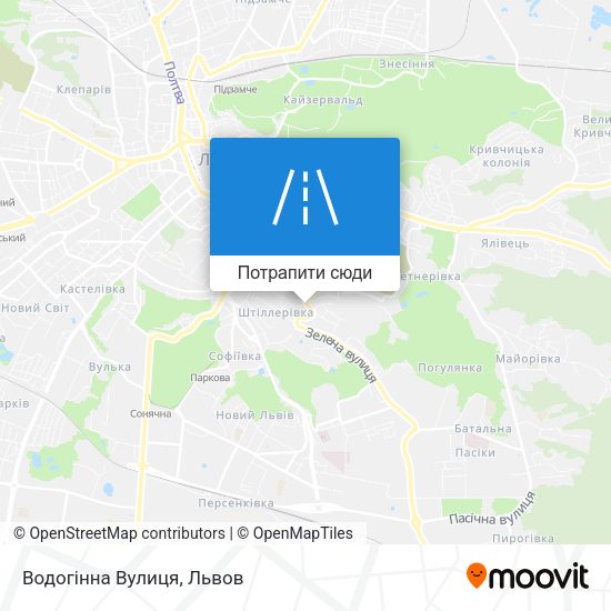Карта Водогінна Вулиця