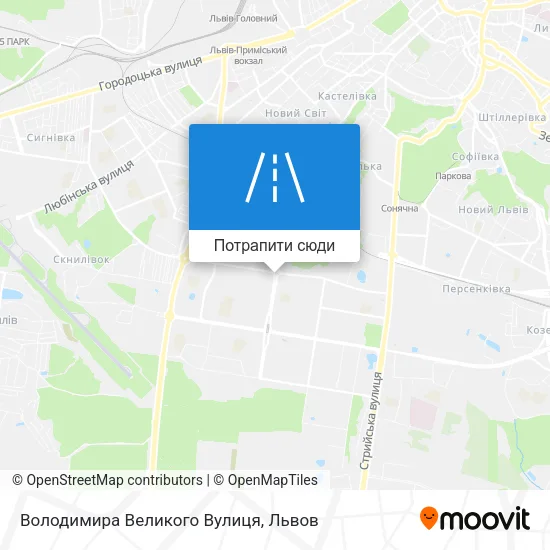 Карта Володимира Великого Вулиця