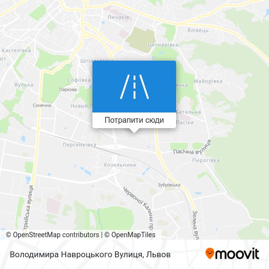 Карта Володимира Навроцького Вулиця