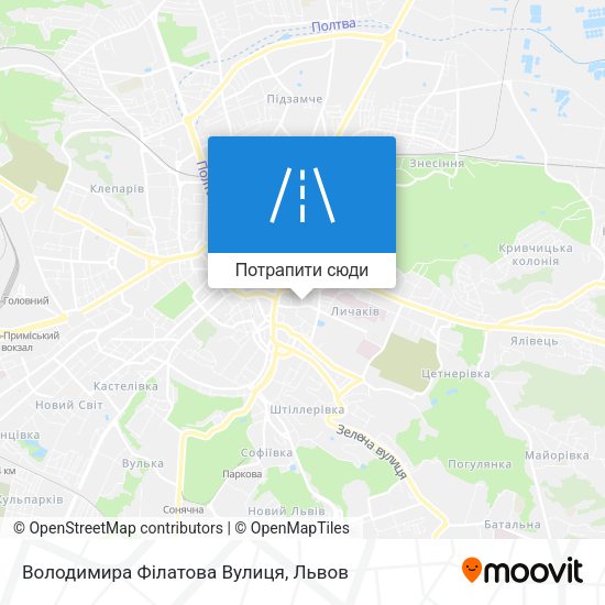 Карта Володимира Філатова Вулиця