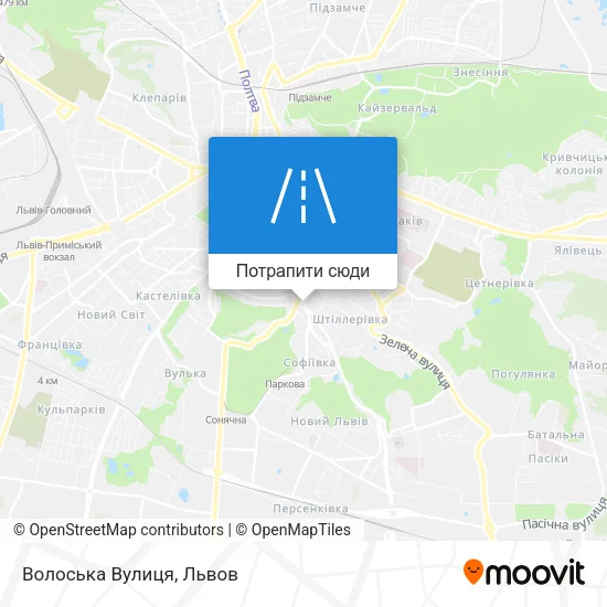 Карта Волоська Вулиця