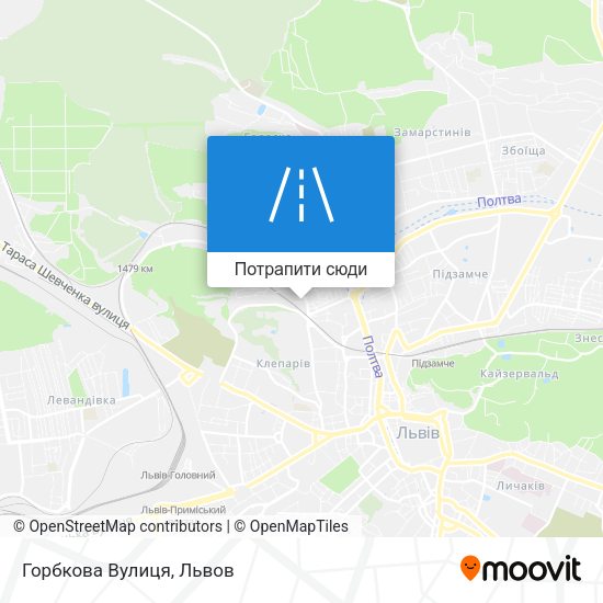 Карта Горбкова Вулиця