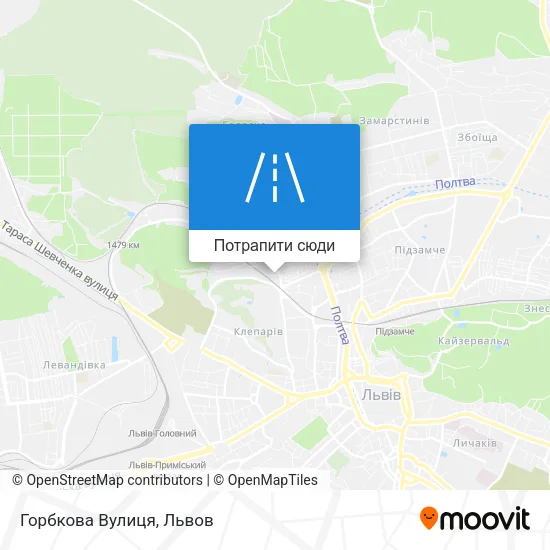 Карта Горбкова Вулиця