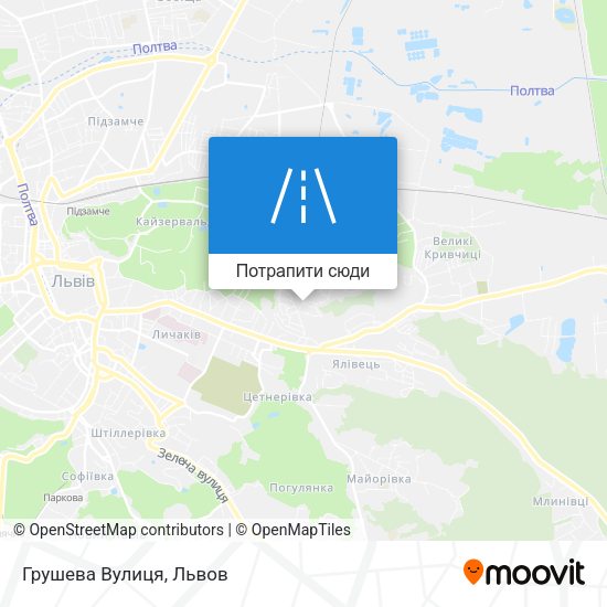 Карта Грушева Вулиця