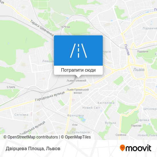 Карта Двірцева Площа