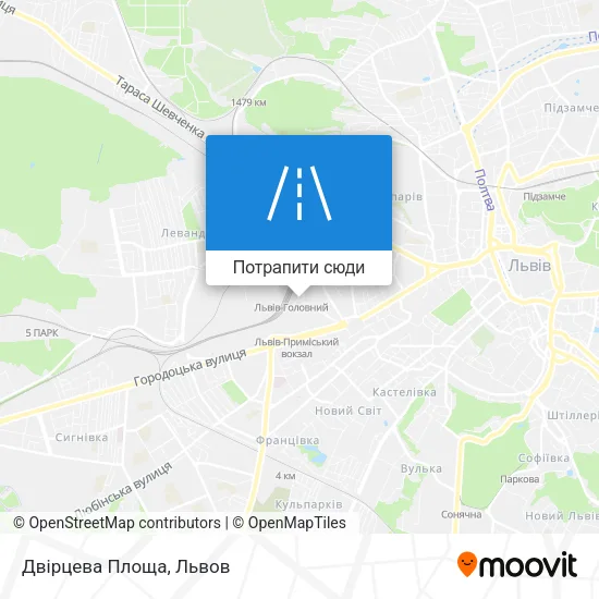 Карта Двірцева Площа
