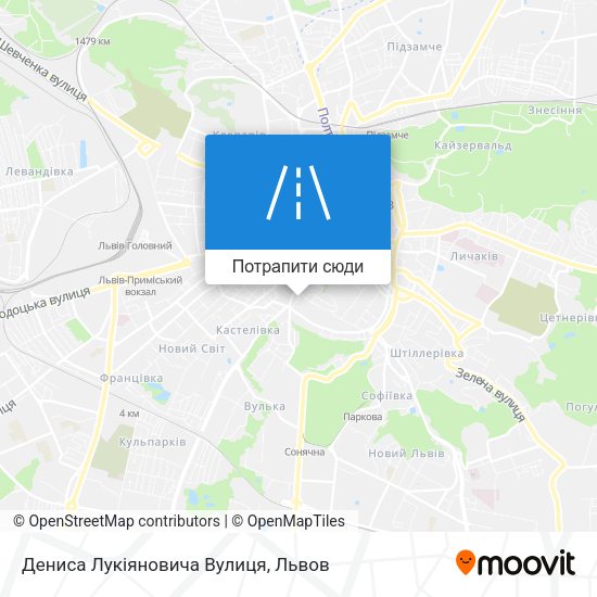 Карта Дениса Лукіяновича Вулиця
