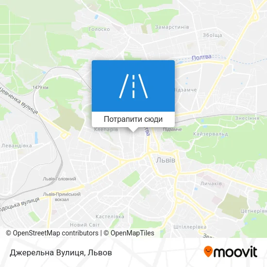 Карта Джерельна Вулиця