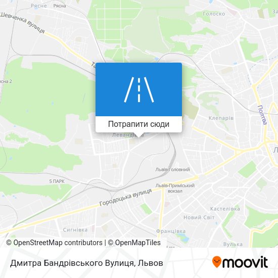 Карта Дмитра Бандрівського Вулиця