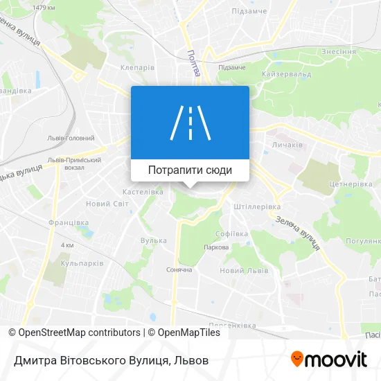 Карта Дмитра Вітовського Вулиця