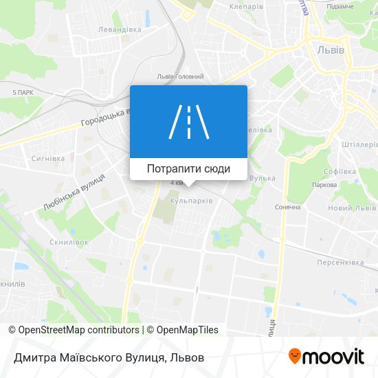 Карта Дмитра Маївського Вулиця