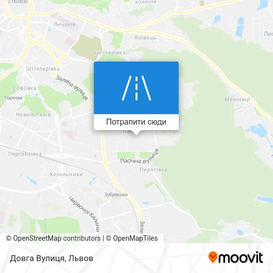 Карта Довга Вулиця
