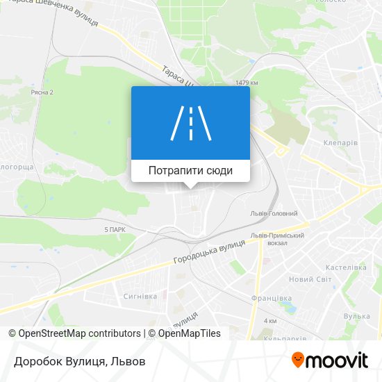 Карта Доробок Вулиця